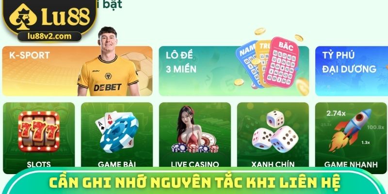 Cần ghi nhớ nguyên tắc khi liên hệ