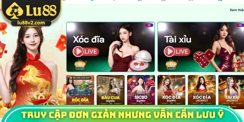 Truy cập trang đơn giản nhưng vẫn cần lưu ý